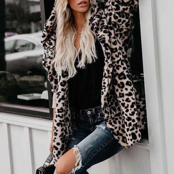 NWT HEM & THREAD NINE LIVES POCKETED LEOPARD 🐆 CARDIGAN, OS, BNWTIB - Picture 1 of 6